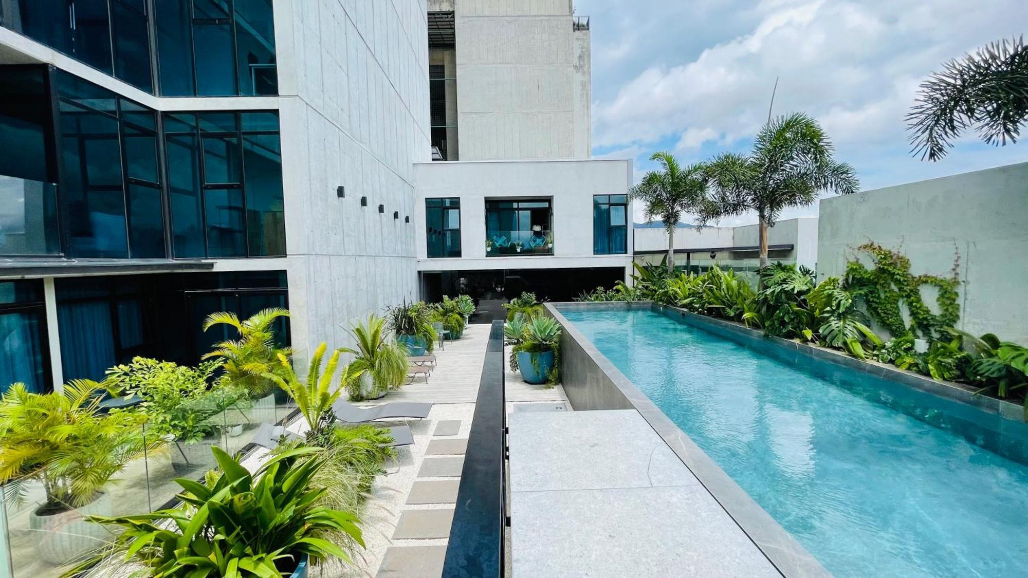 Cozy Apartment With Terrace, Sj Cosmopolitan Tower #402 San José Exterior foto